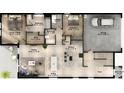 Open floor plan featuring a spacious living area, kitchen, dining, and bedrooms, plus a two car garage at 106 Elena Lavin Cir # 39, Orlando, FL 32807