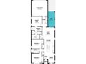Detailed floor plan showcasing the layout of the home with a two-car garage and a spacious kitchen at 13082 Pergola Ave, Orlando, FL 32832