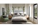 Inviting bedroom with large windows, a comfortable bed, and stylish decor at 185 Sylvan Blvd, Winter Park, FL 32789