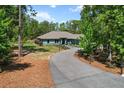A tranquil home set back from a long driveway amidst lush greenery at 8660 Sw 137Th Ct, Dunnellon, FL 34432