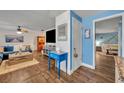 Cozy entryway featuring hardwood floors and access to the living room and other areas of the home at 2510 Kiowa Trl, Fern Park, FL 32730
