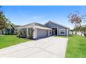 Charming single-story home with a well-manicured lawn and attached garage at 1653 Turtle Rock Dr, Lakeland, FL 33803