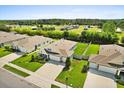 View of a well-manicured lawn in a suburban community at 449 Halter Dr, Apopka, FL 32712