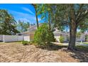 View of the side exterior showing the backyard and fence at 786 Oxford Dr, Davenport, FL 33897