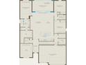Detailed floor plan showcasing the layout of the main living areas, bedrooms, and three car garage at 15335 Rising View Dr, Montverde, FL 34756
