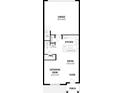 Layout featuring the garage, kitchen, dining area, gathering room and foyer at 3173 Douglas Fir Dr, Apopka, FL 32703