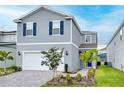 Charming two-story home with manicured lawn, beautiful landscaping, and a paved driveway at 1820 Summer Dr, Davenport, FL 33897