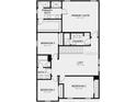 Second floor plan featuring a loft, laundry room, 4 bedrooms and 2 baths, including the primary suite at 4622 Snapdragon Pl, Lake Hamilton, FL 33851