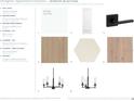 Interior selections highlighting Sherwin Williams paint, Carrera style doors, LVP flooring, and Progress Lighting at 1059 Gloryland Ct, Sanford, FL 32771