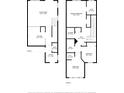 Detailed floor plan of a two-story home showcasing the layout at 2288 Leland Ln, Casselberry, FL 32707