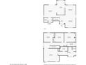 Detailed floor plan showcasing the layout of this two-story home at 726 Lake Biscayne Way, Orlando, FL 32824