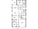Detailed floor plan showcasing the layout of this home, including the 4 bedrooms, 3 bathrooms, and a flex room at 13216 Pergola Ave, Orlando, FL 32832