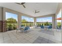 Inviting poolside seating area offers open views at 1487 Fountain View St, Ormond Beach, FL 32174