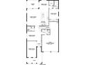 Layout of the first floor showing the home office, dining room, kitchen, great room, and three-car tandem garage at 13181 Telsen St # 39, Winter Garden, FL 34787