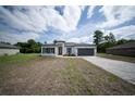 Charming single-Gathering home featuring a lawn, modern design, and a paved driveway at 13621 Sw 40Th Cir, Ocala, FL 34473