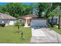 Charming single-story home with a well-maintained lawn and landscaping at 3795 Rachel St, Apopka, FL 32703