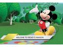 Whimsical Mickey Mouse cartoon with 