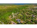 Expansive aerial view showcasing the property's location amidst lush greenery, trees and other homes at 2049 Eldorado Ct, St Cloud, FL 34771