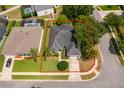 Aerial view of the property showing home, lush trees, and surrounding neighborhood at 2745 University Acres Dr, Orlando, FL 32817