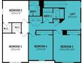 Floor plan of the second floor with bedrooms, bathrooms and a loft at 12966 Promise Pl, Orlando, FL 32832