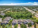 An aerial view of upscale homes close to a main road, offering convenience and community living at 1086 Calla Lily Cv, Oviedo, FL 32766