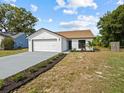 Inviting single-story home with a two-car garage, manicured landscaping, and a serene neighborhood setting at 274 W 20Th St, Apopka, FL 32703