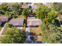 An aerial view of the home showcasing the property lines and surrounding landscape at 4524 King Cole Blvd, Orlando, FL 32811