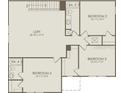 Second floor layout featuring a loft and four bedrooms, all include closets at 1536 Groveline Rd, St Cloud, FL 34771