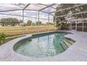Relaxing screened-in pool offers a private outdoor retreat with views of the surrounding landscape at 6702 Imperial Oak Ln, Orlando, FL 32819