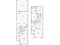Detailed floor plan showcasing the layout of both floors of the house at 5772 Laurel Cherry Ave, Winter Garden, FL 34787