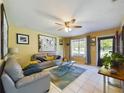 Inviting living room with neutral tones, stylish furnishings, and natural light at 4519 Se 140Th Pl, Summerfield, FL 34491