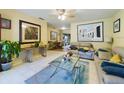 Comfortable living room with modern decor, perfect for relaxation and entertaining at 4519 Se 140Th Pl, Summerfield, FL 34491