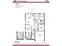 Detailed floor plan showcasing the layout of a 1,635 sq ft home with four bedrooms, two baths, and a two-car garage at 4586 Se 25Th Loop, Ocala, FL 34480