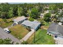 Overhead view of a quaint single-story house surrounded by lush greenery and neighboring homes at 1007 3Rd St, Port Orange, FL 32129