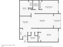 Floorplan showing the layout of the rooms in the house, dimensions and location at 662 Kenwick Cir # 102, Casselberry, FL 32707