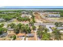 Expansive aerial shot showcasing the neighborhood, nearby lake, and the property's proximity to local amenities at 1000 E Dixie Ave, Leesburg, FL 34748