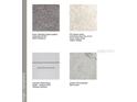 Selection of Shaw Collins Bay carpet, ITS Boston Ambar tile, Chatham White cabinets, and Blanco Sand granite at 491 Wayland Dr, Haines City, FL 33844