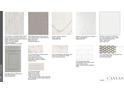 Display of flooring, cabinet, backsplash, countertop, and tile samples for home customization at 4210 Barbuda Ln, Kissimmee, FL 34758