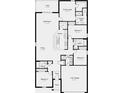 Detailed floor plan showcasing the layout of this home with four bedrooms and three baths at 531 Wayland Dr, Haines City, FL 33844
