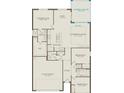 Detailed floor plan featuring a spacious kitchen, gathering room, and owner's suite at 1524 Groveline Rd, St Cloud, FL 34771