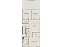 Second floor plan featuring three bedrooms, two baths and a loft at 6951 Copperwood Ave, Orlando, FL 32829