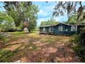 Expansive backyard with mature trees, providing ample shade and a serene outdoor space at 245 S Rhodes St, Mount Dora, FL 32757
