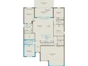 Floor plan featuring 4 bedrooms, 3 baths, kitchen, gathering room, covered lanai, and 3 car garage at 6035 Blue View Way, St Cloud, FL 34771