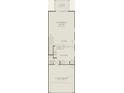Layout of the 1st floor with kitchen, garage, living room, and lanai measurements at 3156 Emerald Acres Ln, Sanford, FL 32771