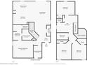 Detailed floor plan showcasing the layout and dimensions of the home's two floors at 7745 Somersworth Dr, Kissimmee, FL 34747