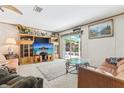 Cozy living room with sliding glass doors and beautiful outdoor views at 2229 N 6Th St, Orlando, FL 32820
