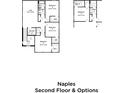 Naples second floor plan featuring bedrooms, bathrooms, a loft, and a laundry room at 3147 Cup Dr, Lakeland, FL 33803