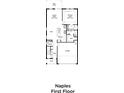 Naples first floor plan featuring a kitchen, Gathering room, and primary suite at 3147 Cup Dr, Lakeland, FL 33803