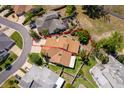 Aerial view of a home showcasing its location and lot in a beautiful, established neighborhood at 849 Millrace Pt, Longwood, FL 32750