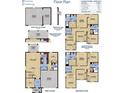 Detailed floor plan showcasing open-concept living spaces, spacious bedrooms, and optional garage configurations for flexible living at 2095 Heart Lake Dr, Groveland, FL 34736